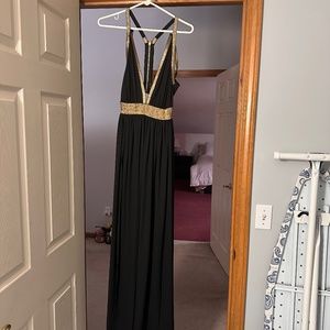 Black & Gold Formal Dress